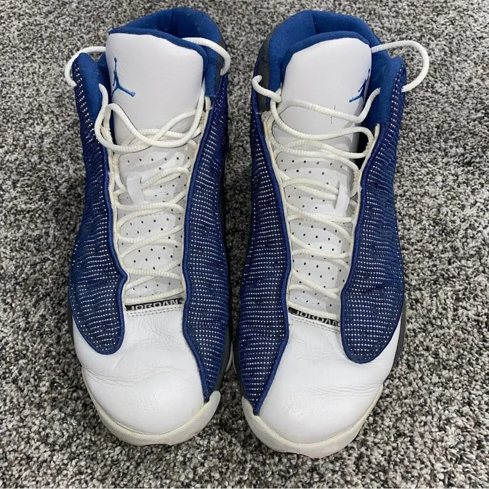 Men’s Jordan 13 XIII Sneakers Shoes 2004 Blue White Size 12 - Style 310004-441
